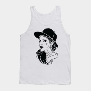 Girl with Tatoo Tank Top